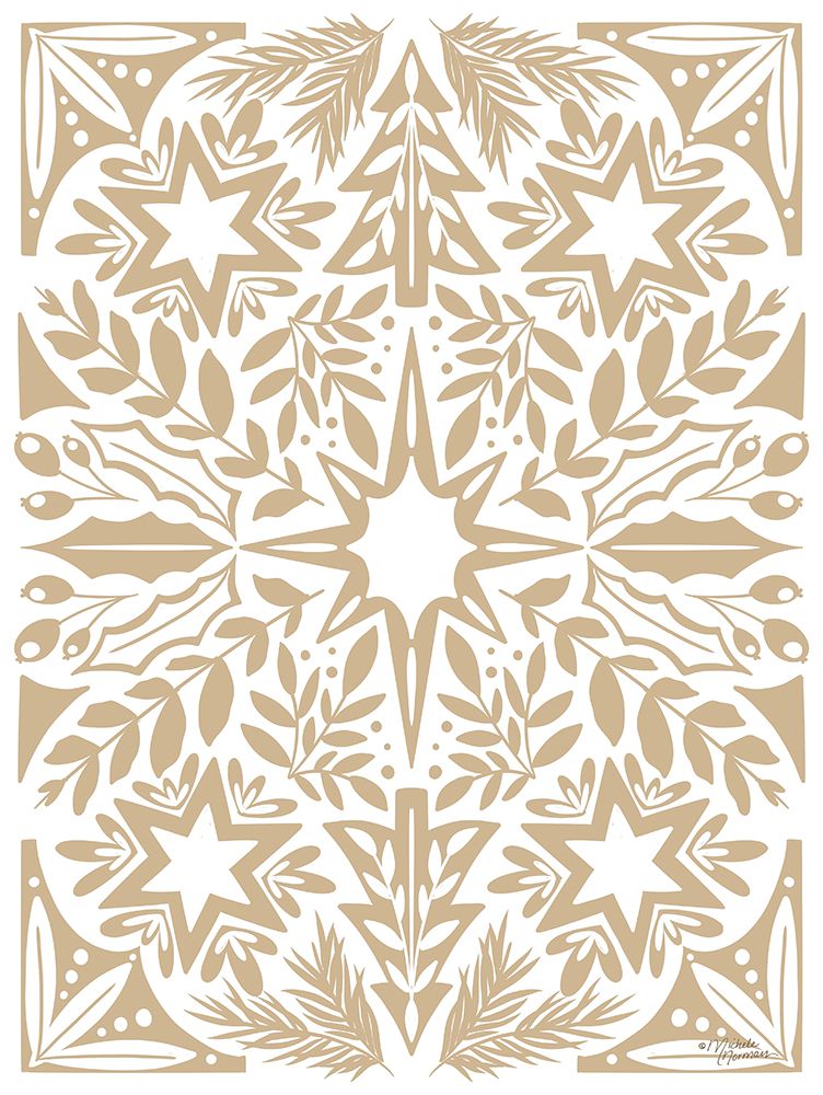 Scandinavian Winter Gold art print by Michele Norman for $57.95 CAD