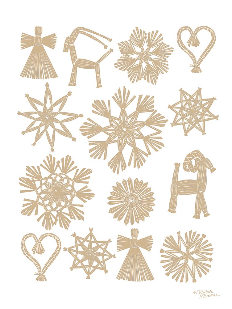 Straw Ornaments art print by Michele Norman for $57.95 CAD