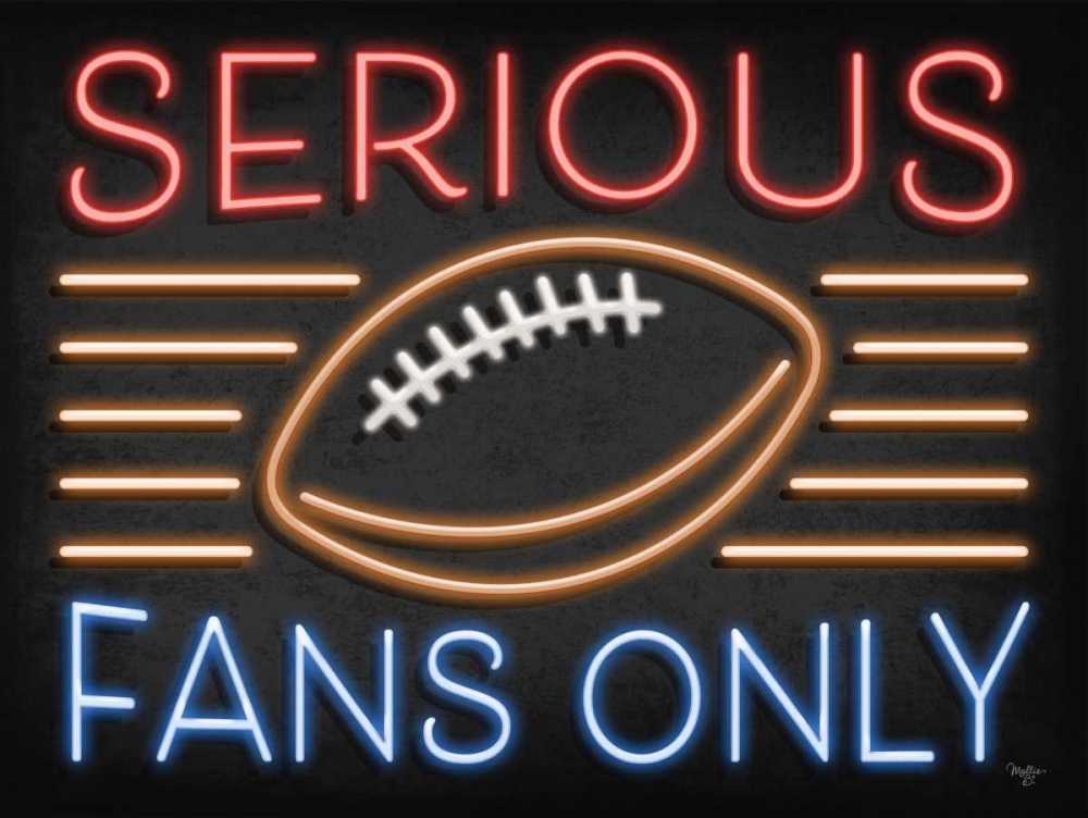 Neon Football Fans art print by Mollie B. for $57.95 CAD