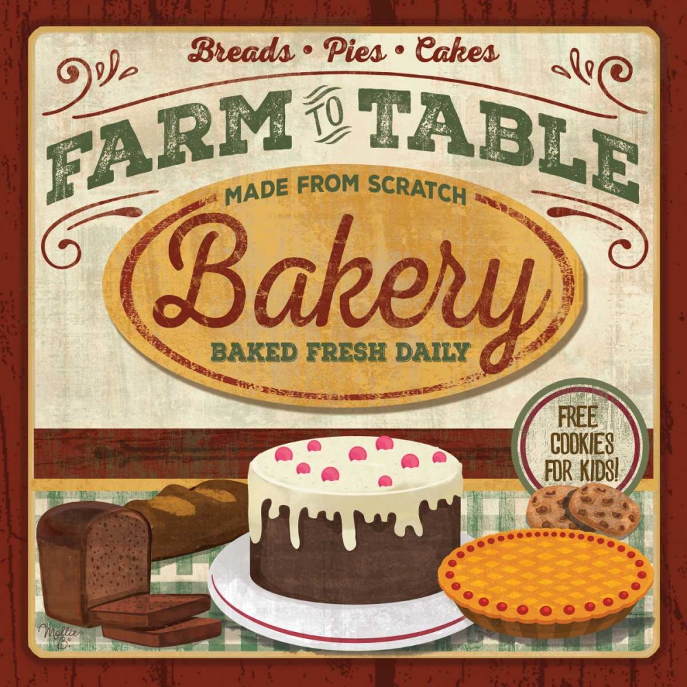 Farm to Table Bakery art print by Mollie B. for $57.95 CAD