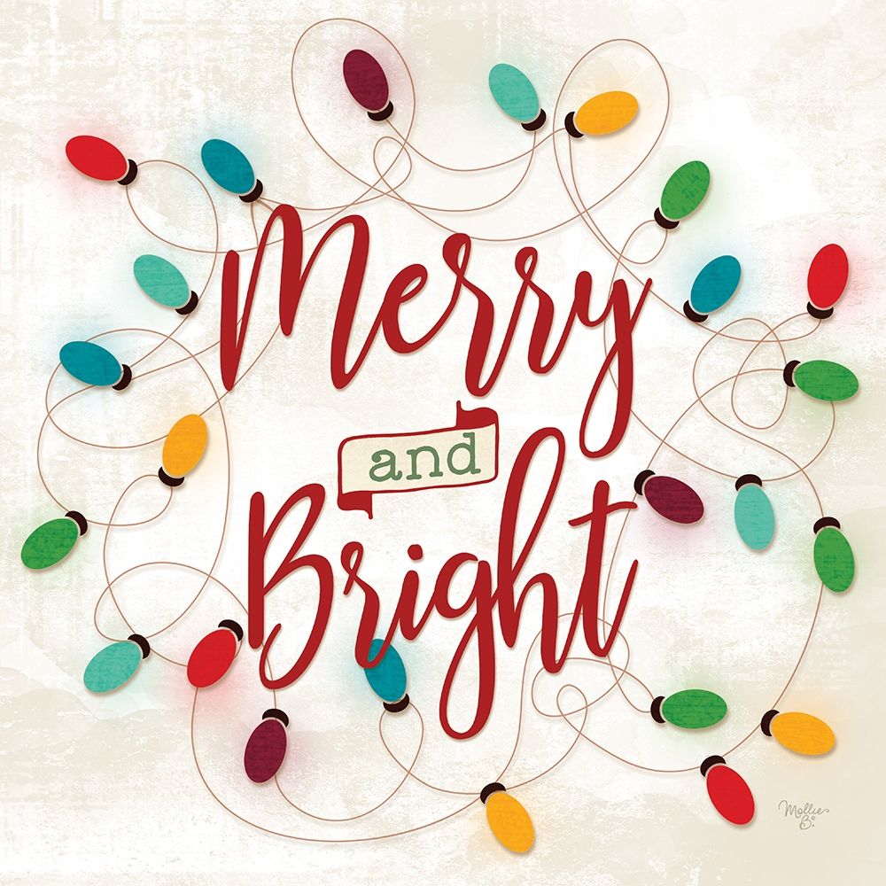 Merry and Bright art print by Mollie B. for $57.95 CAD