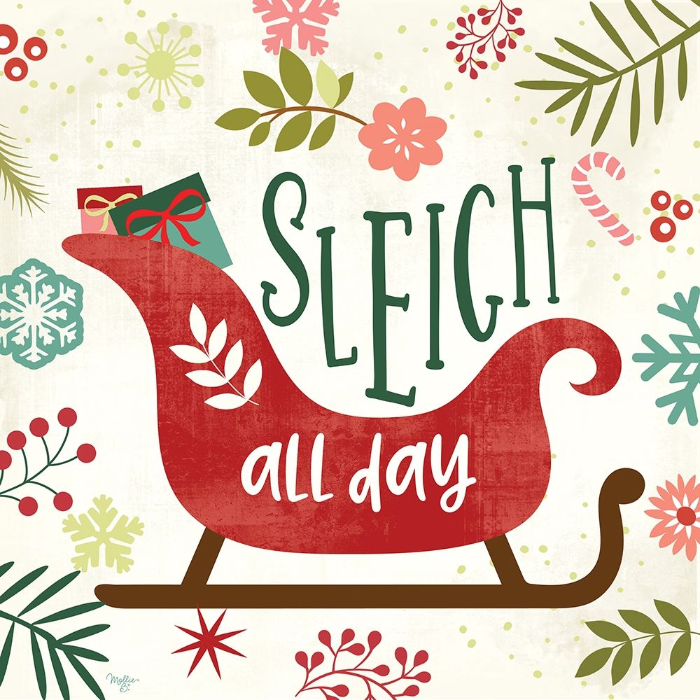 Sleigh Rides All Day art print by Mollie B. for $57.95 CAD