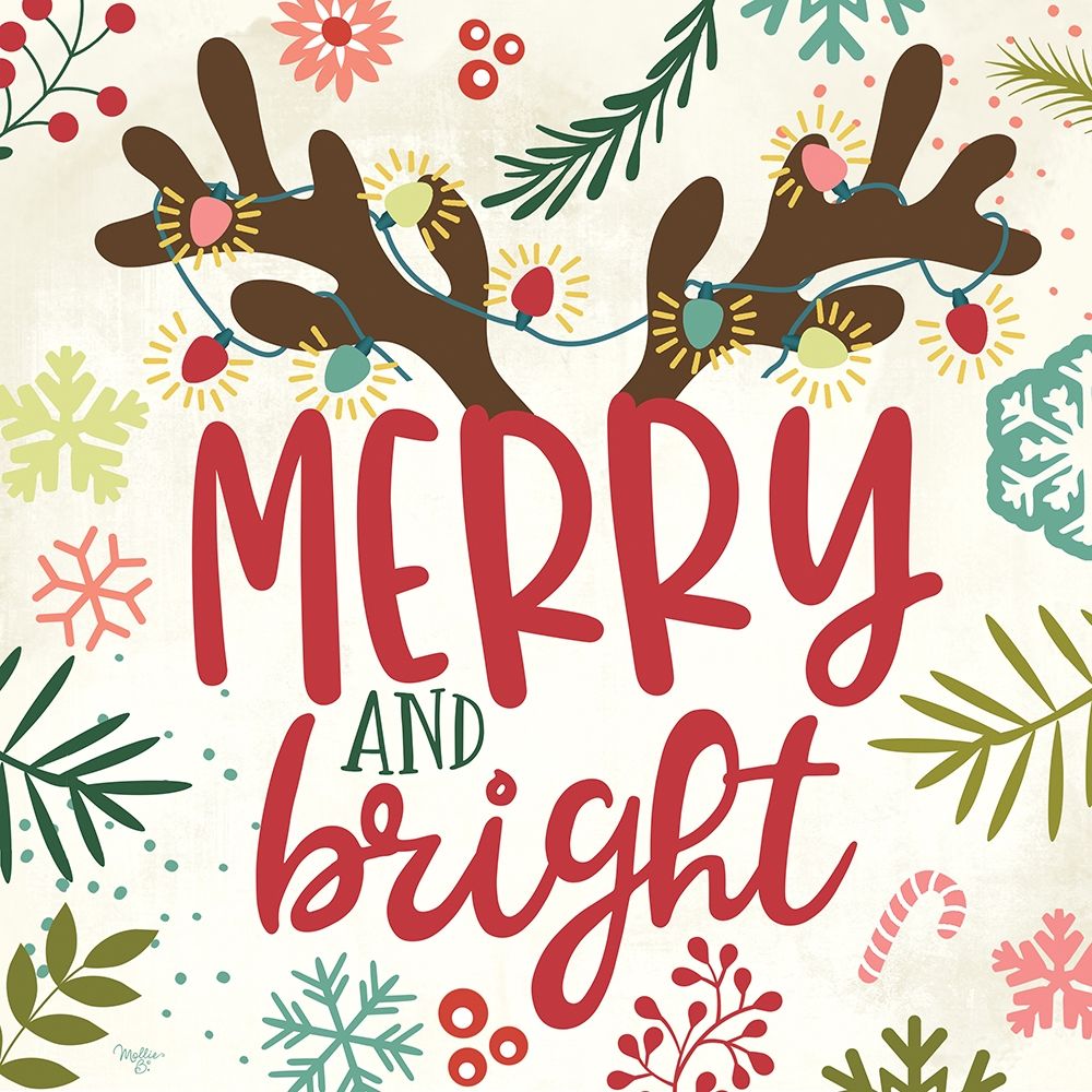 Merry and Bright art print by Mollie B. for $57.95 CAD