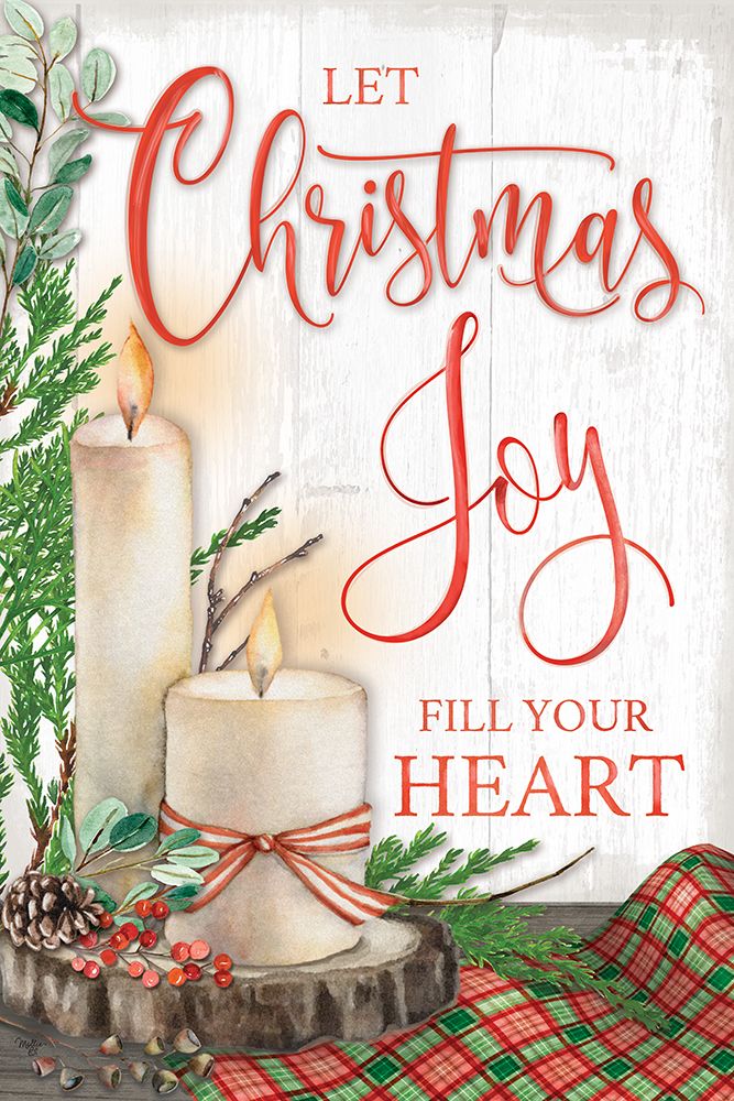 Let Christmas Joy Fill Your Heart art print by Mollie B. for $57.95 CAD