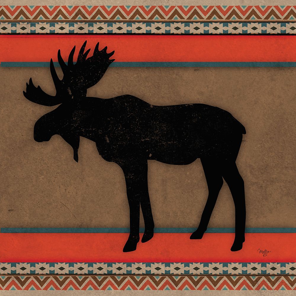 Out West Moose art print by Mollie B. for $57.95 CAD