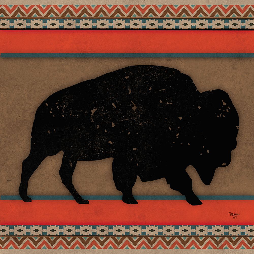 Out West Buffalo art print by Mollie B. for $57.95 CAD