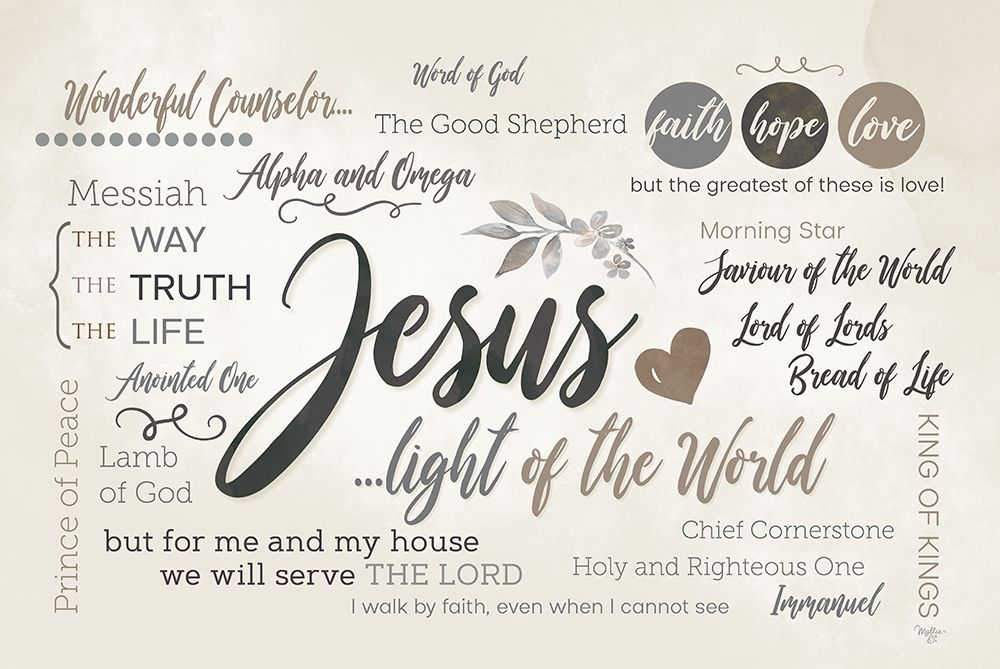 Jesus Light of the World art print by Mollie B. for $57.95 CAD