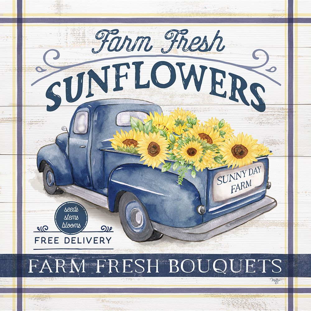 Farm Fresh Sunflowers art print by Mollie B. for $57.95 CAD