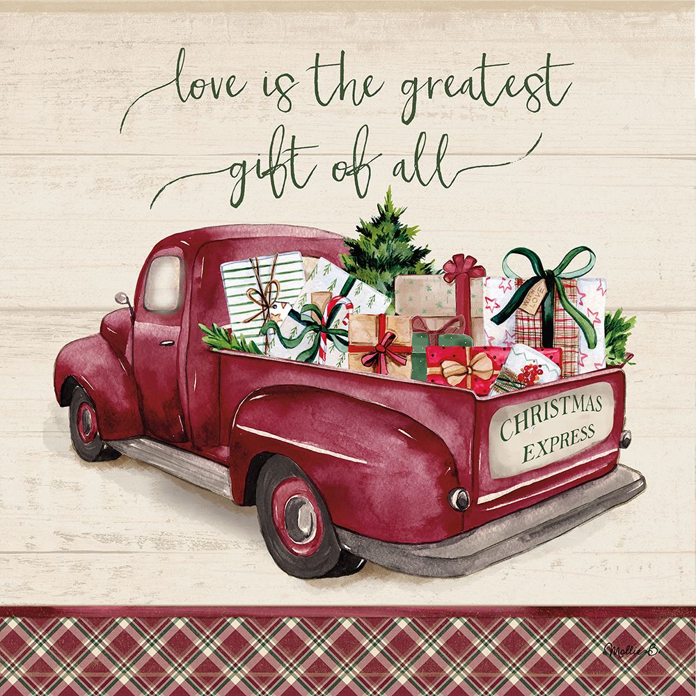 Christmas Express Truck art print by Mollie B. for $57.95 CAD