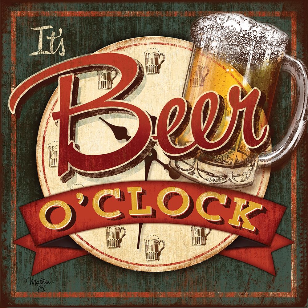 Beer Oclock art print by Mollie B. for $57.95 CAD