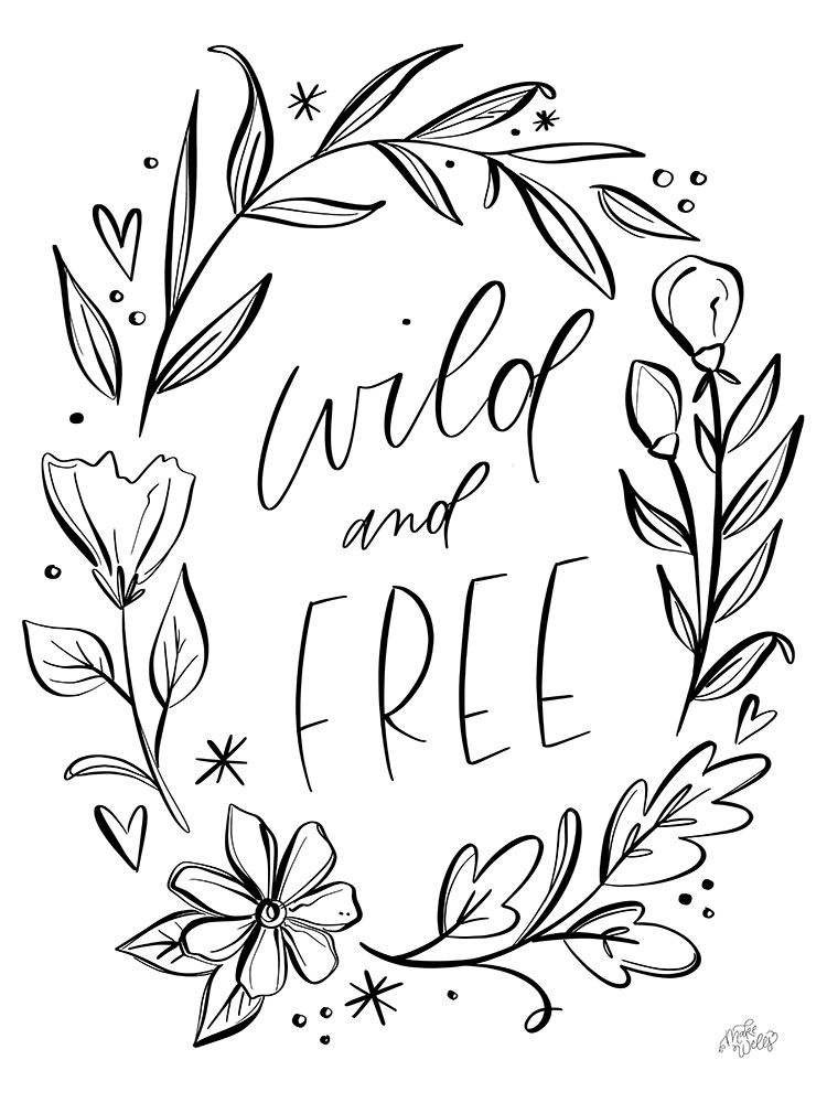 Wild and Free art print by MakeWells for $57.95 CAD