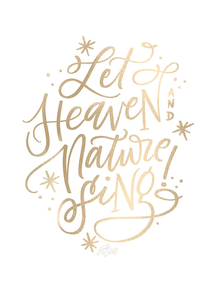 Let Heaven and Nature Sing art print by MakeWells for $57.95 CAD