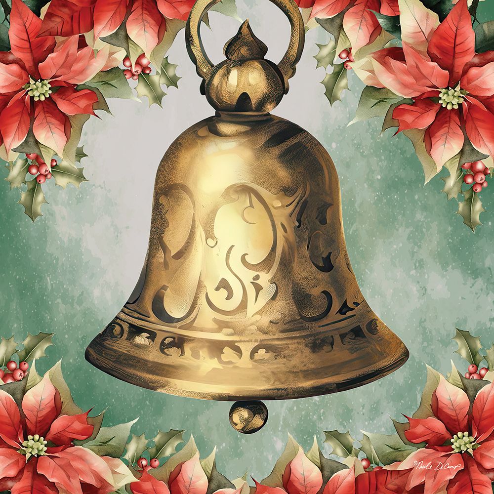 Old World Christmas Bell art print by Nicole DeCamp for $57.95 CAD