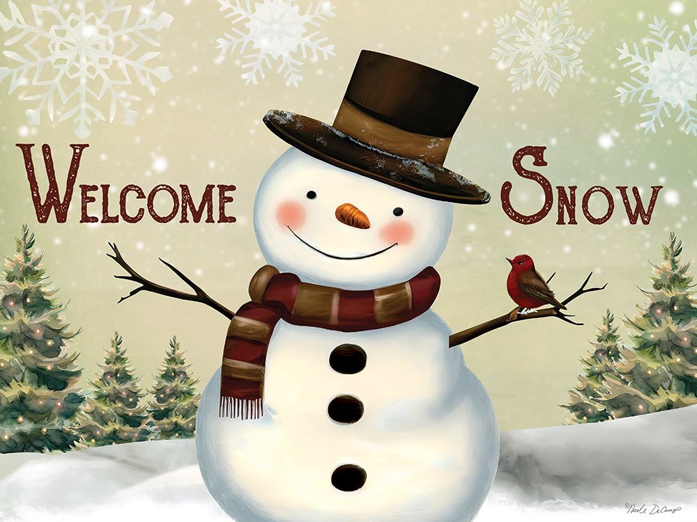 Welcome Snow art print by Nicole DeCamp for $57.95 CAD