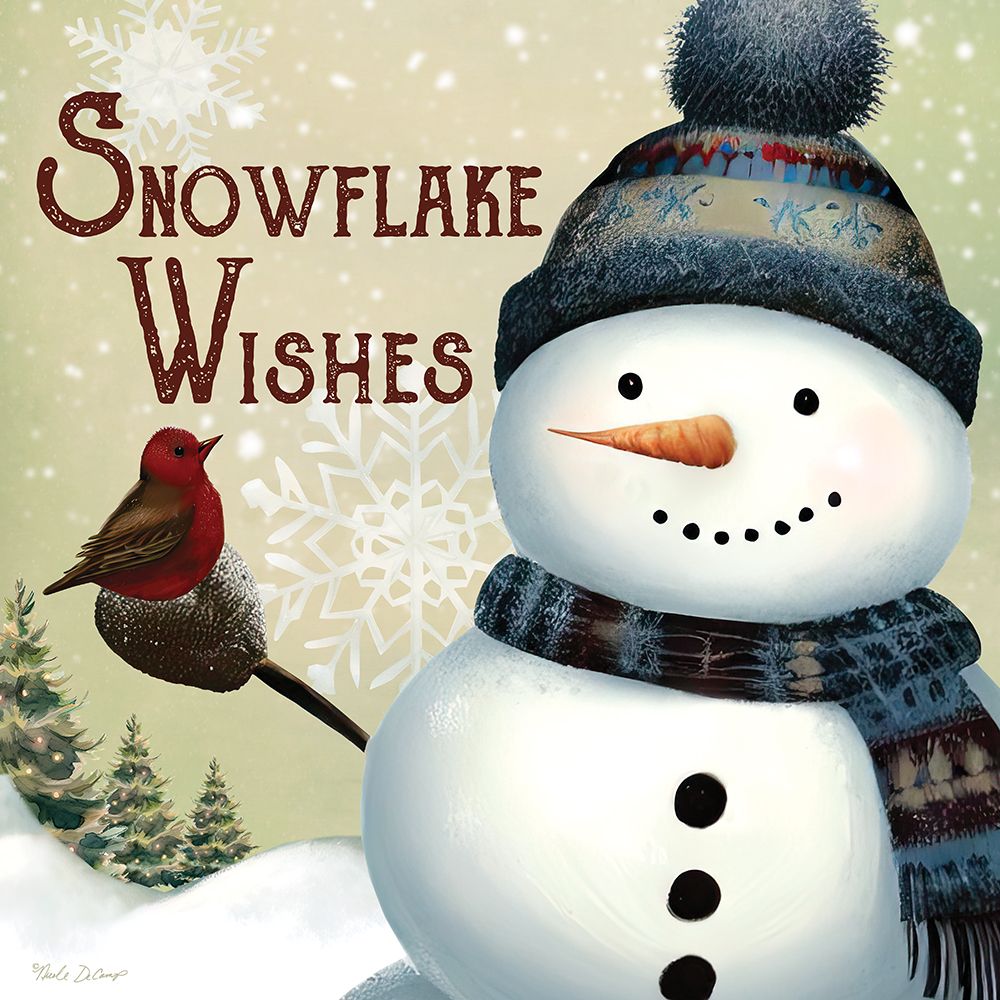Snowflake Wishes I art print by Nicole DeCamp for $57.95 CAD