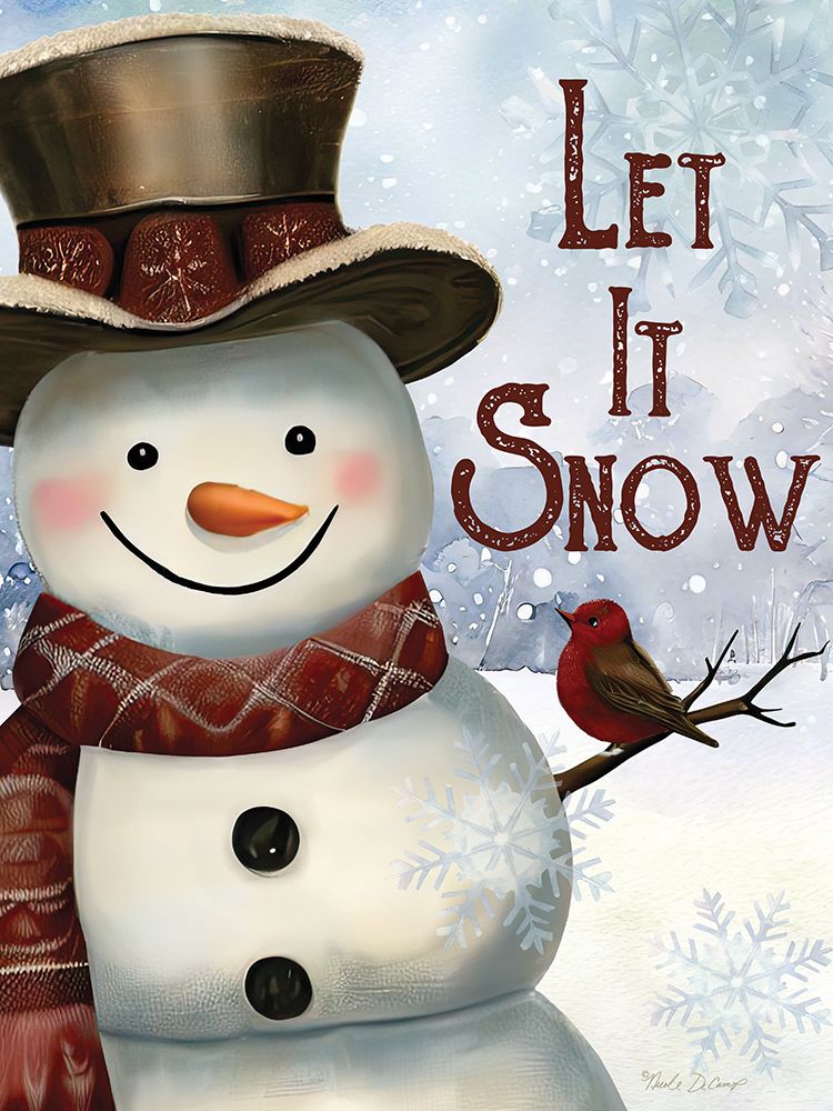 Let It Snow art print by Nicole DeCamp for $57.95 CAD