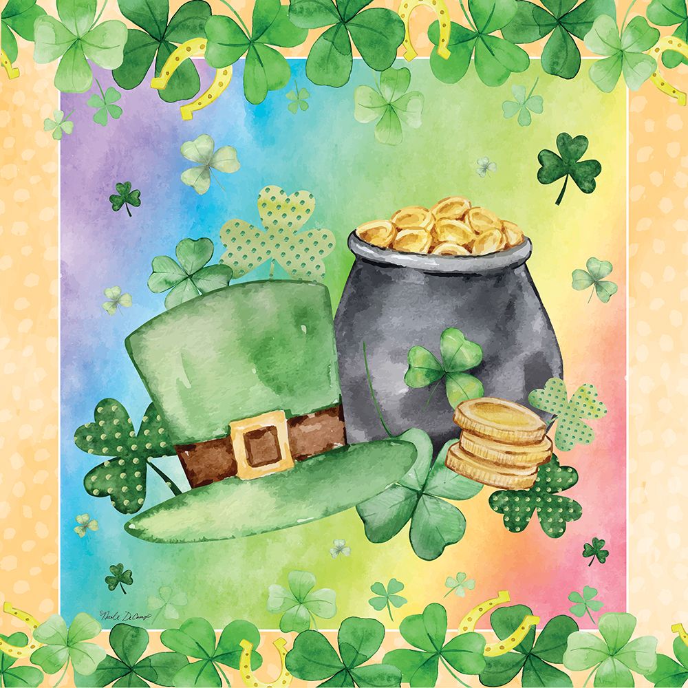 St. Patricks Day Gold art print by Nicole DeCamp for $57.95 CAD