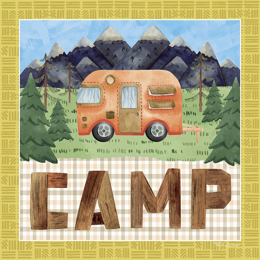 Camp art print by Nicole DeCamp for $57.95 CAD