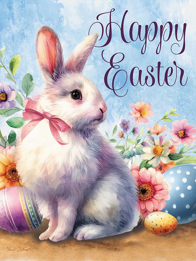 Happy Easter Bunny art print by Nicole DeCamp for $57.95 CAD