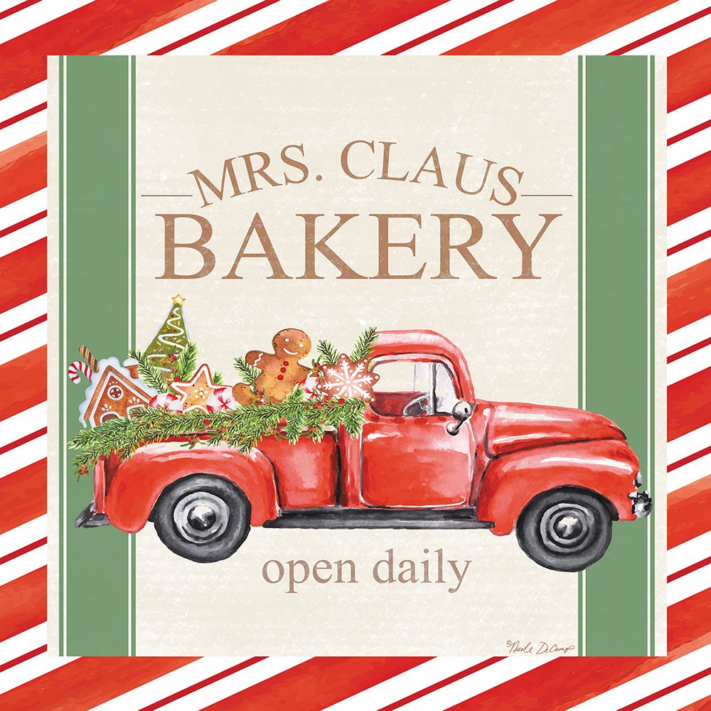 Mrs. Claus Bakery art print by Nicole DeCamp for $57.95 CAD