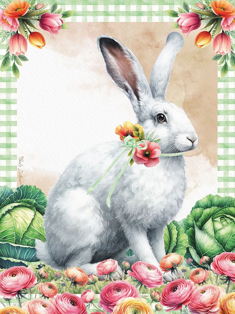 Full Bloom Rabbit art print by Nicole DeCamp for $57.95 CAD