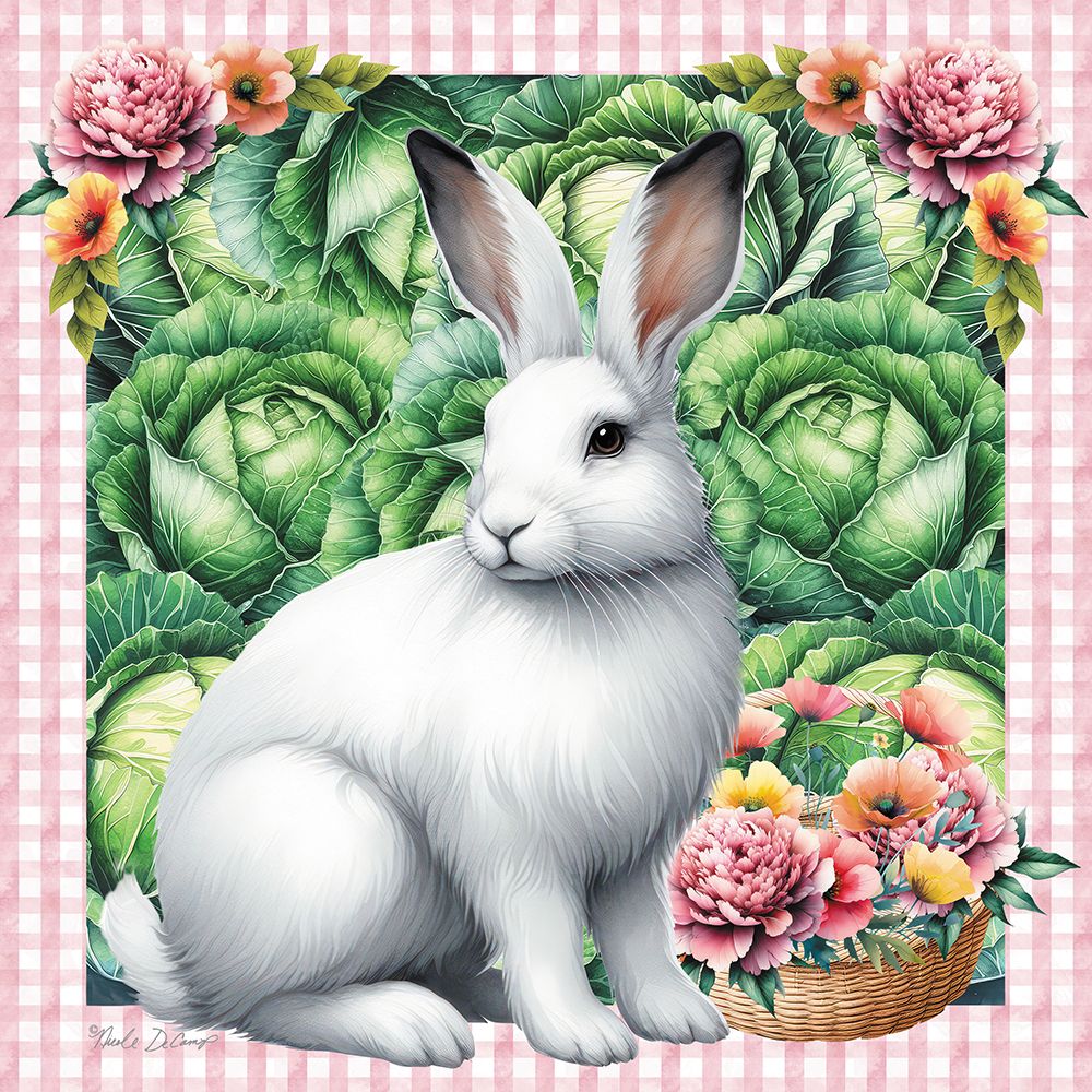 Cabbage Patch Rabbit art print by Nicole DeCamp for $57.95 CAD