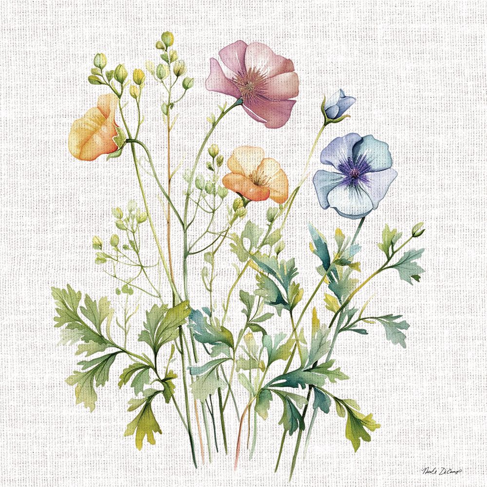 Floral Botanical II art print by Nicole DeCamp for $57.95 CAD