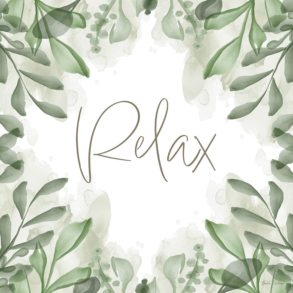 Relax Greenery art print by Nicole DeCamp for $57.95 CAD