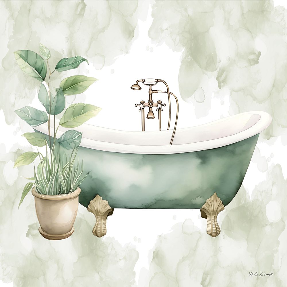 Bath Oasis I art print by Nicole DeCamp for $57.95 CAD