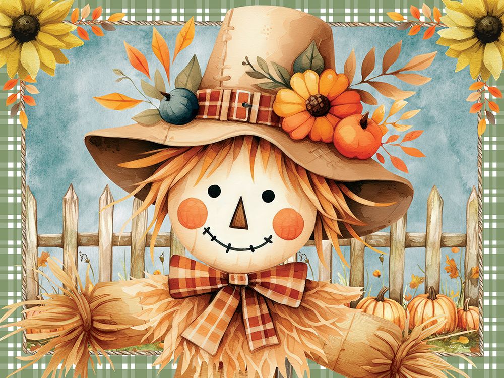 Fall Scarecrow art print by Nicole DeCamp for $57.95 CAD