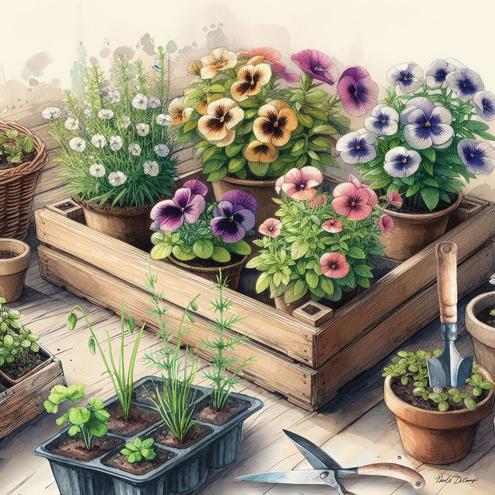 Spring Flowers art print by Nicole DeCamp for $57.95 CAD