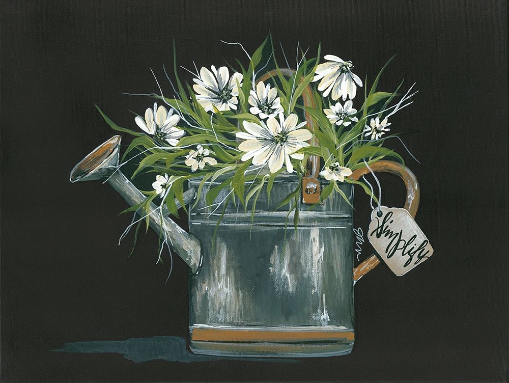 Watering Can Daisy art print by Julie Norkus for $57.95 CAD