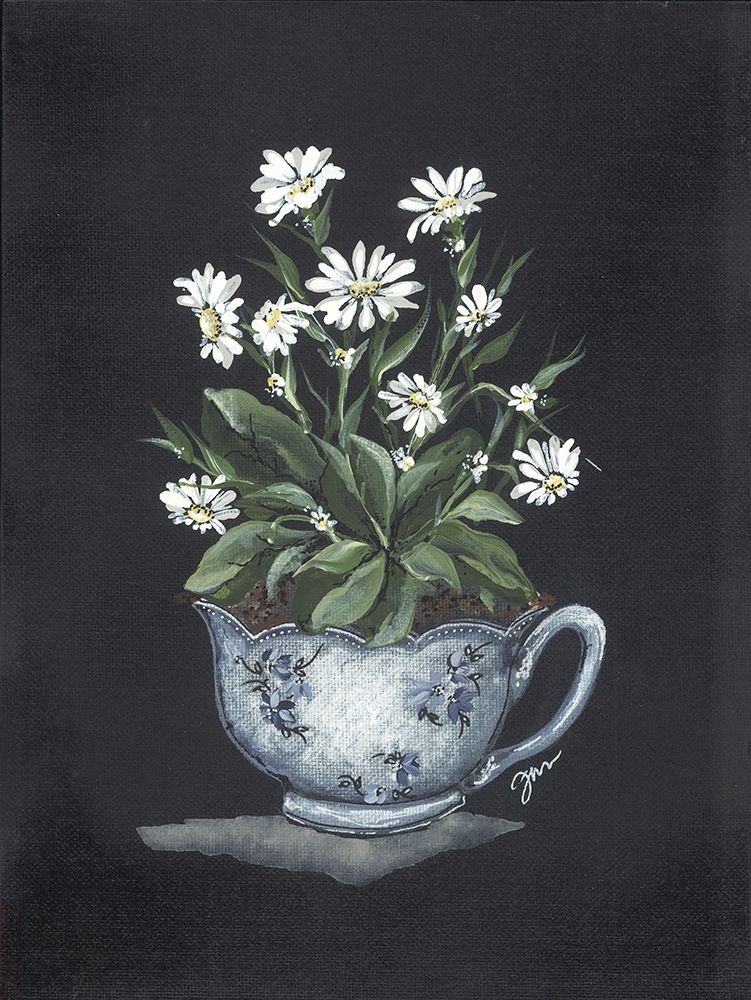 Tea Cup Daisies art print by Julie Norkus for $57.95 CAD
