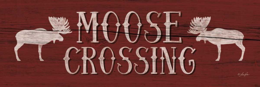 Moose Crossing art print by Lauren Rader for $57.95 CAD