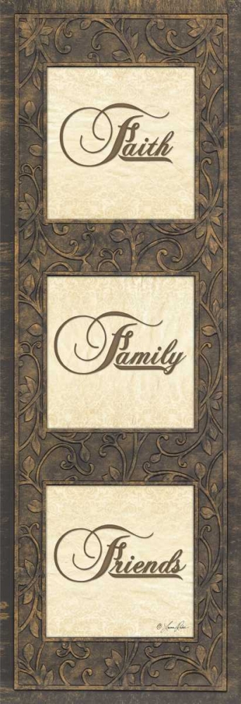 Faith, Family, Friends art print by Lauren Rader for $57.95 CAD