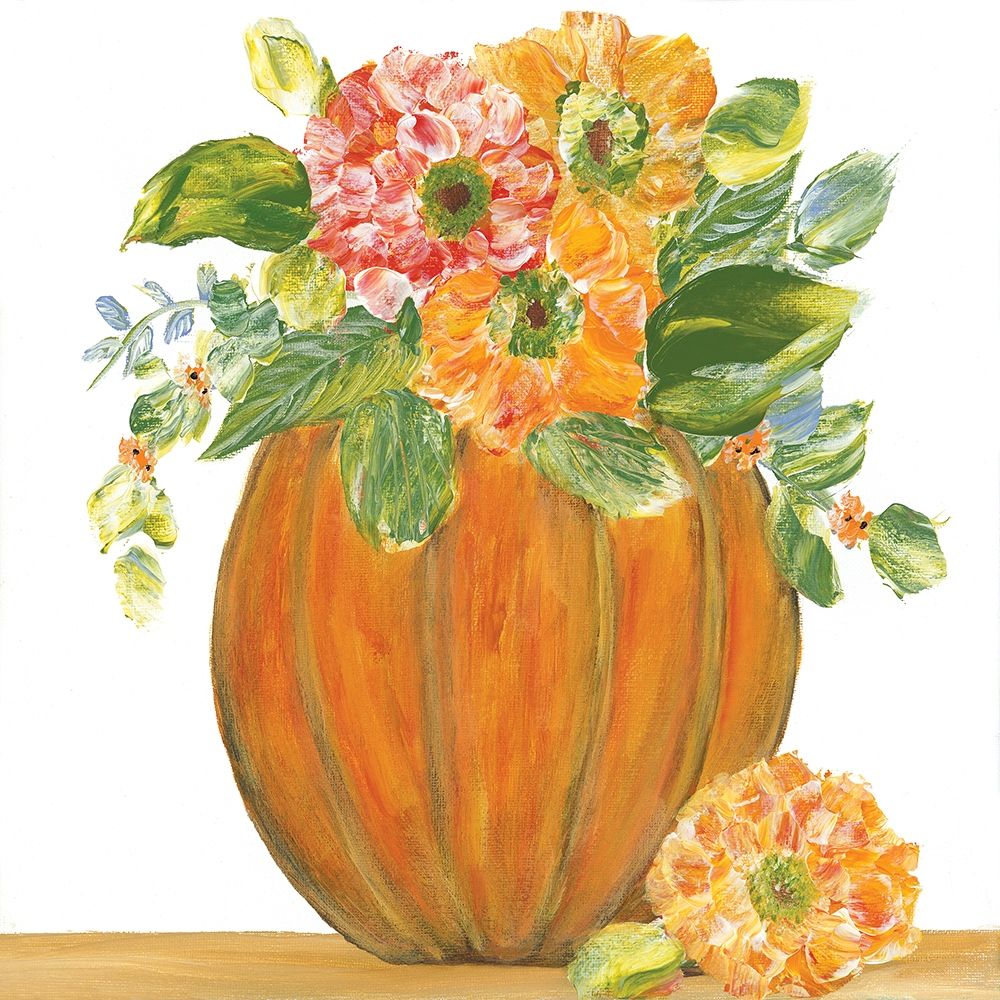 Pumpkin Full of Mums art print by Roey Ebert for $57.95 CAD