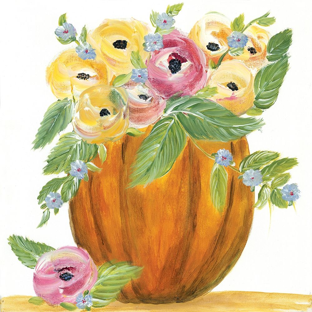 Pumpkin Full of Roses art print by Roey Ebert for $57.95 CAD