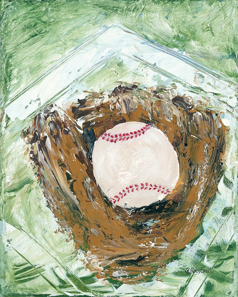 Baseball and Glove art print by Roey Ebert for $57.95 CAD