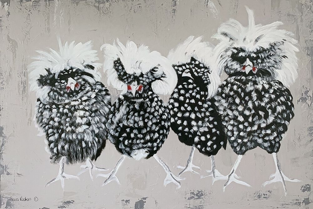 Polish Chickens art print by Suzi Redman for $57.95 CAD