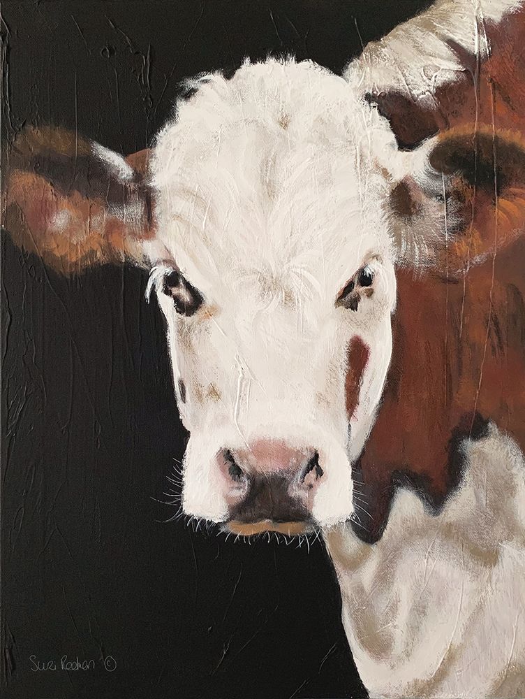 Portrait of a Hereford art print by Suzi Redman for $57.95 CAD