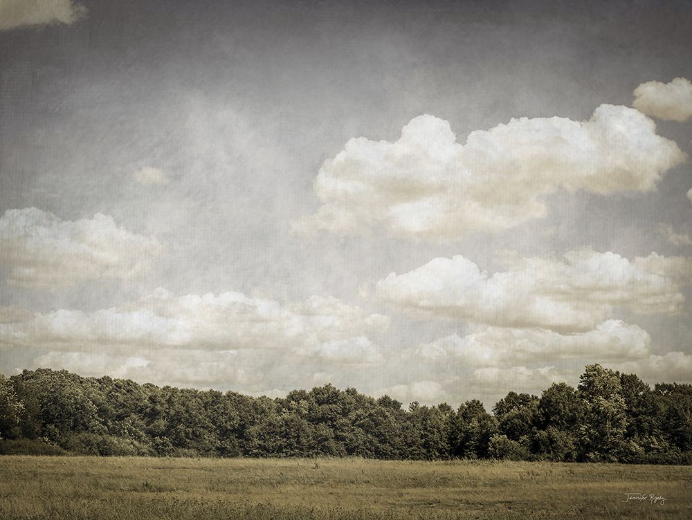 Rolling Clouds Countryside art print by Jennifer Rigsby for $57.95 CAD