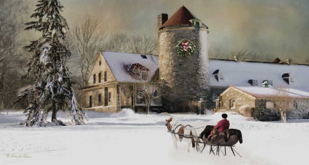 One Horse Open Sleigh art print by Robin-Lee Vieira for $57.95 CAD
