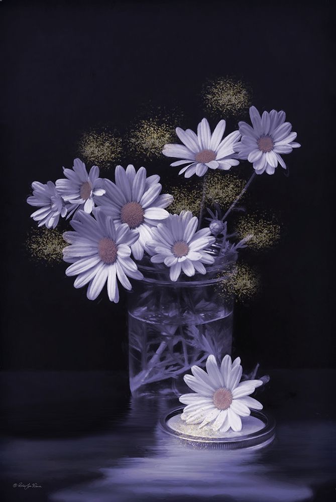 Moon Dust Daisies II art print by Robin-Lee Viera for $57.95 CAD