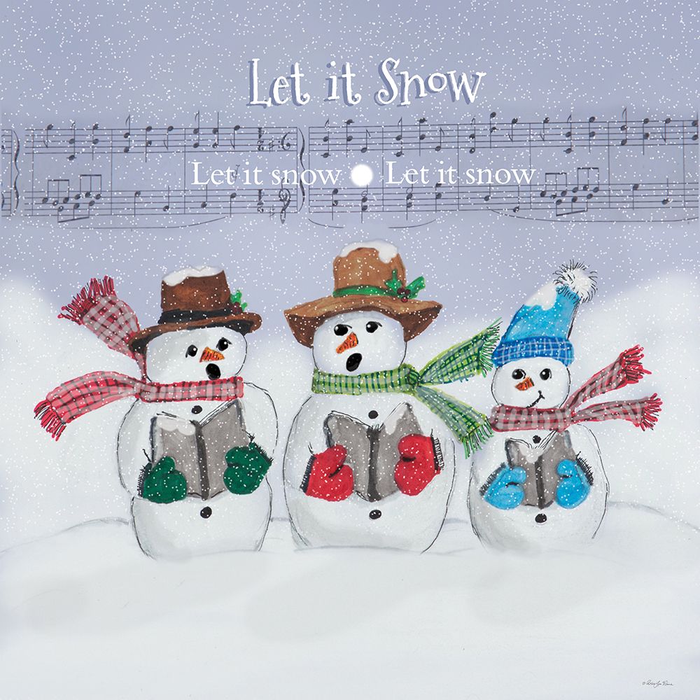Let It Snow Snowmen art print by Robin-Lee Viera for $57.95 CAD
