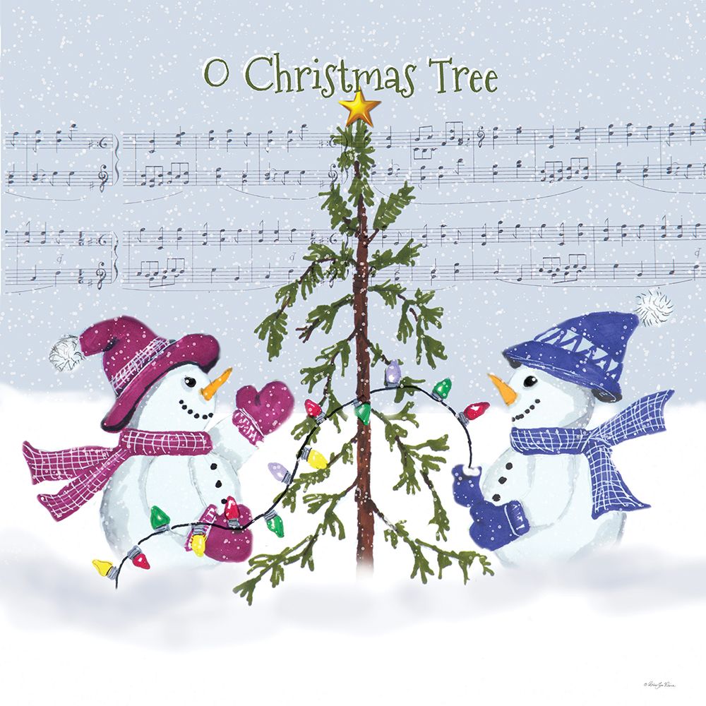O Christmas Tree Snowmen art print by Robin-Lee Viera for $57.95 CAD