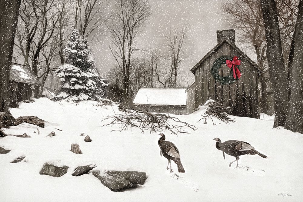 Snowy Rustic Retreat art print by Robin-Lee Viera for $57.95 CAD