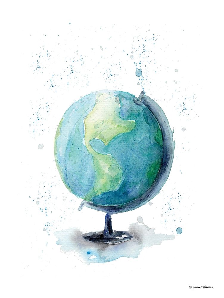 Globe art print by Rachel Nieman for $57.95 CAD