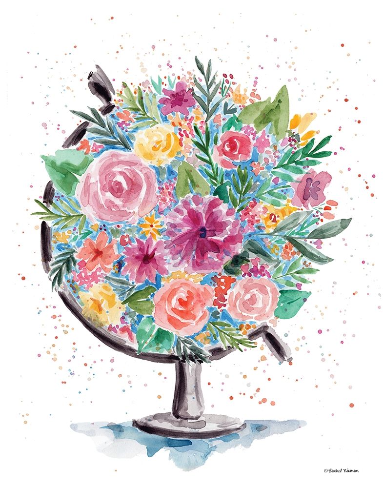 Flower Globe art print by Rachel Nieman for $57.95 CAD