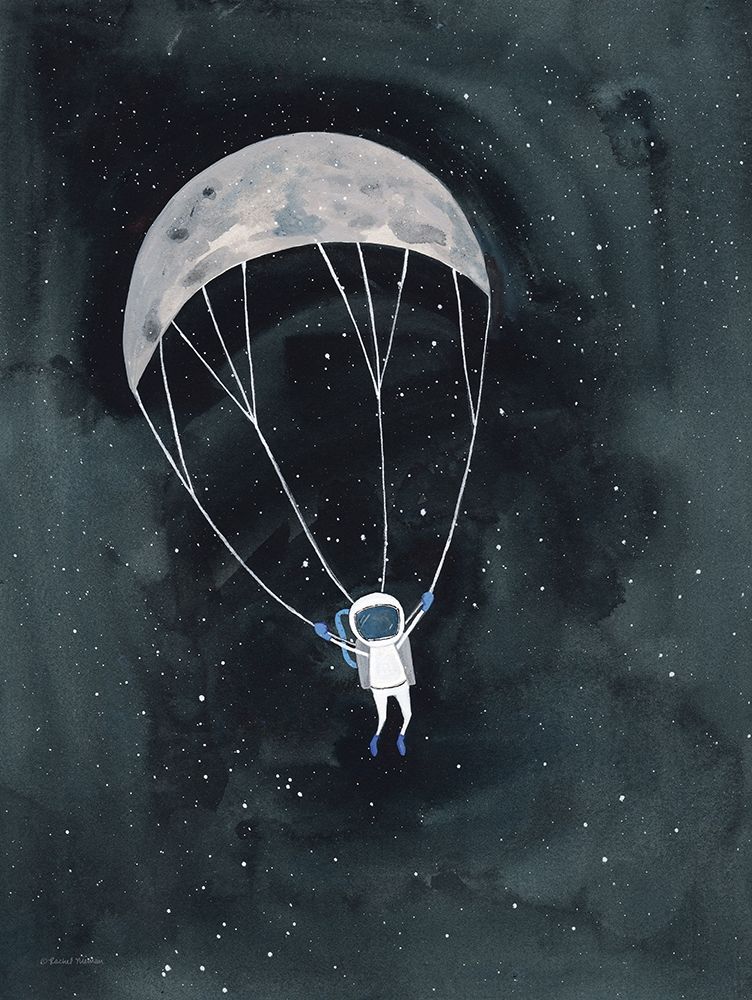 Parachute Moon art print by Rachel Nieman for $57.95 CAD