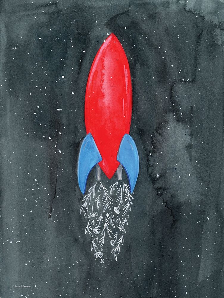 Flower Rocket art print by Rachel Nieman for $57.95 CAD